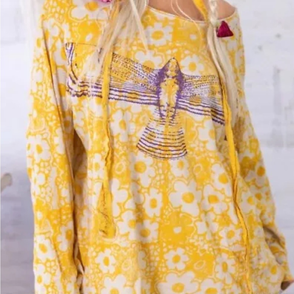 Magnolia Pearl NWT Viggo Malibu CA Hawk T Tee 1747 Floral HOLLY NEW NEVER Worn